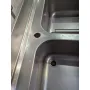 Plonge inox sur mesure 2 bacs 2200x700x900