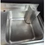 Plonge inox 1 bac + trou de vidange 1500x600x850