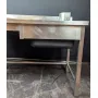 Plonge inox 1 bac + trou de vidange 1500x600x850