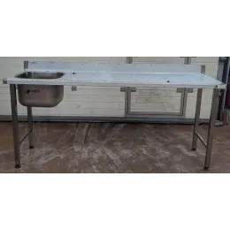 Plonge inox 1 bac 2000x600x900 - Realinox
