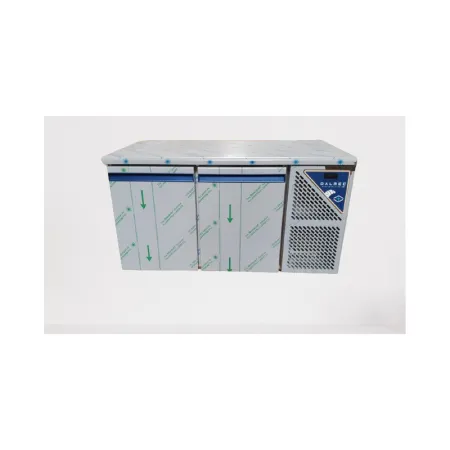 Table réfrigérée négative sans dessus -18/-22°C - 396 L - 2 portes pleines - Avec groupe logé - Dalmec