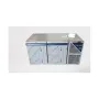 Table réfrigérée négative sans dessus -18/-22°C - 396 L - 2 portes pleines - Avec groupe logé - Dalmec