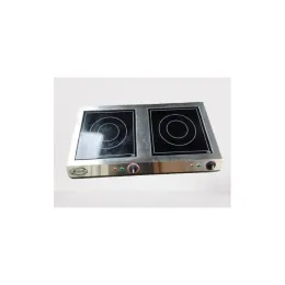 Réchaud vitrocéramique - 2 feux - Diamètre 2x 250 mm - 230 V - Sofraca