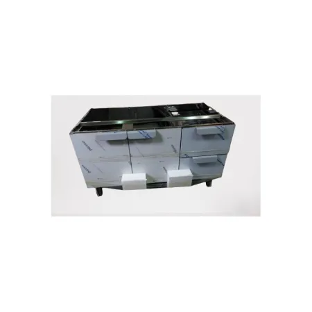 Support avec placard 2 portes / 2 tiroirs - Gamme 600 - Tecnoinox