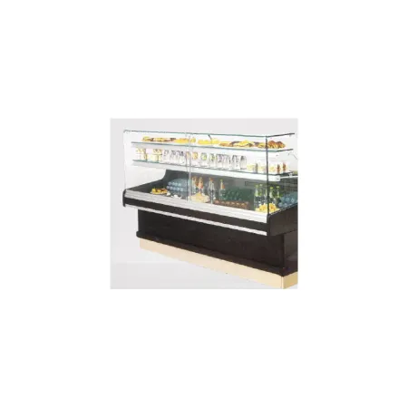 Vitrine réfrigérée sans réserve / sans joue / RAVEL - vitrage droit - Isotech