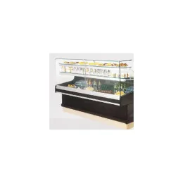 Vitrine réfrigérée sans réserve / sans joue / RAVEL - vitrage droit - Isotech