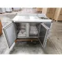 Table réfrigérée 2 portes + dessus avec évier Prof 700 - Coldline