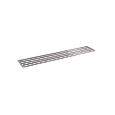Étagère murale barreaudée en inox - Profondeur 400 mm - Longueur 2000 mm - Nosem
