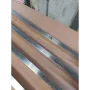 Étagère murale barreaudée en inox - Profondeur 400 mm - Longueur 2000 mm - Nosem