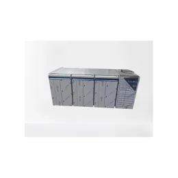 Table réfrigérée positive 0/+10°C - 460 L - 3 portes - Sans dessus - Avec groupe logé - Dalmec