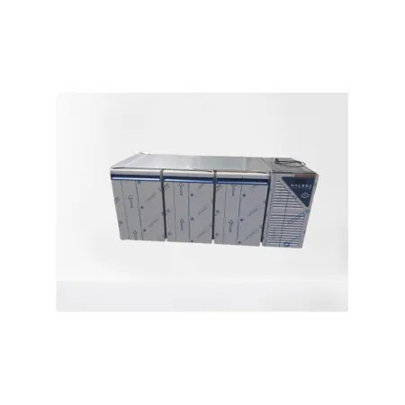 Table réfrigérée positive 0/+10°C - 460 L - 3 portes - Sans dessus - Avec groupe logé - Dalmec