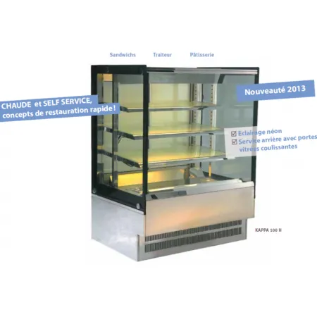 Vitrine chaude vitrage droit - Isotech