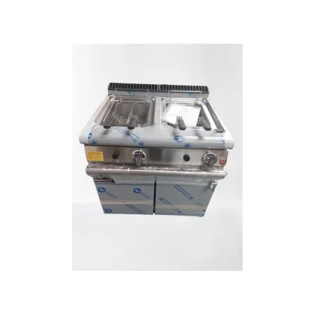 Friteuse gaz monobloc - 15 + 15 litres - Gamme Queen 700 - Baron Professional