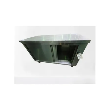 Meuble central inox chauffant profondeur 700 mm - Longueur 1400 mm - Simple face - Nosem