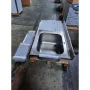 Plonge inox 1 bac - Égouttoir à gauche - Profondeur 700 mm - Longueur 1400 mm - Piètement simple - Nosem