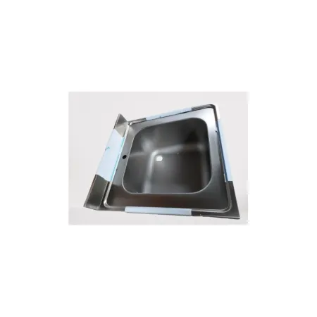 Plonge inox 1 bac - Sans égouttoir - Profondeur 700 mm - Piètement simple - Nosem