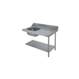 Table avec bac pour machines à capot panier 500 x 500 ou 600 x 500 - Colged