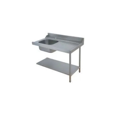 Table avec bac pour machines à capot panier 500 x 500 ou 600 x 500 - Colged