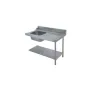 Table avec bac pour machines à capot panier 500 x 500 ou 600 x 500 - Colged