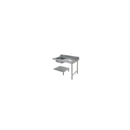 Table avec bac pour machines à capot panier 500 x 500 ou 600 x 500 - Colged