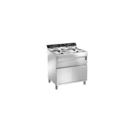 Friteuse électrique sur coffre - Super puissante - 2 x 9 Litres - 400 V - Sofraca