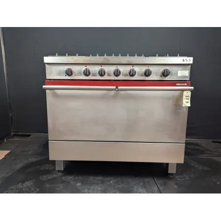 Fourneau 5 feux vifs - 1 four gaz